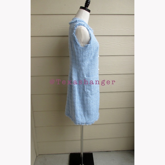 NWT Kate Spade Tweed Shift Dress Size 2 Pale Hydrangea - Picture 11 of 14